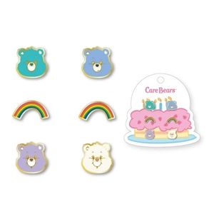 Care bears enamel stud piercing earrings